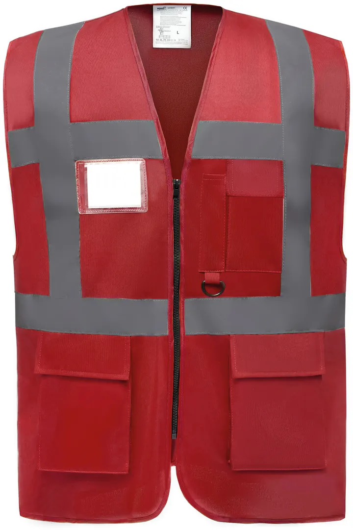 Hi-Vis Executive Waistcoat Red