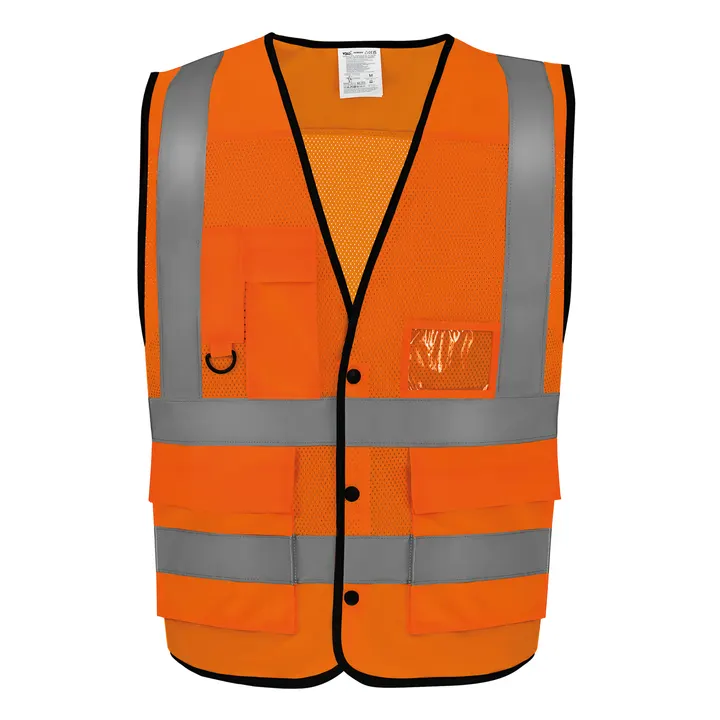 Gilet boutonné haute visibilité Eco Superior Hi Vis Orange