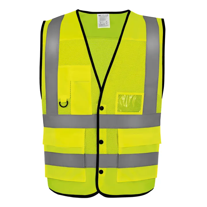 Gilet boutonné haute visibilité Eco Superior Hi Vis Yellow