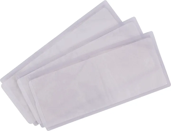 Poches d'identité thermocollantes (1 unité = pack de 50) Transparent