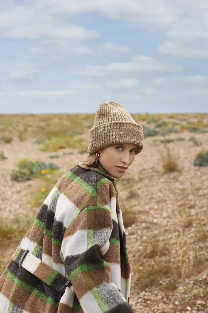 Bonnet à patch en grosse mailles 2