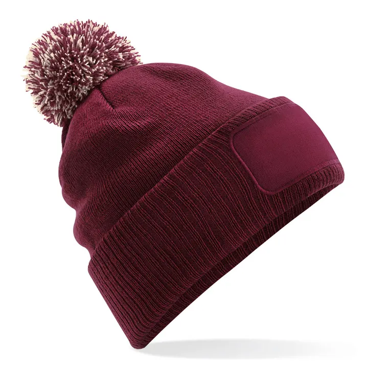 Bonnet à pompon patch Snowstar® 1
