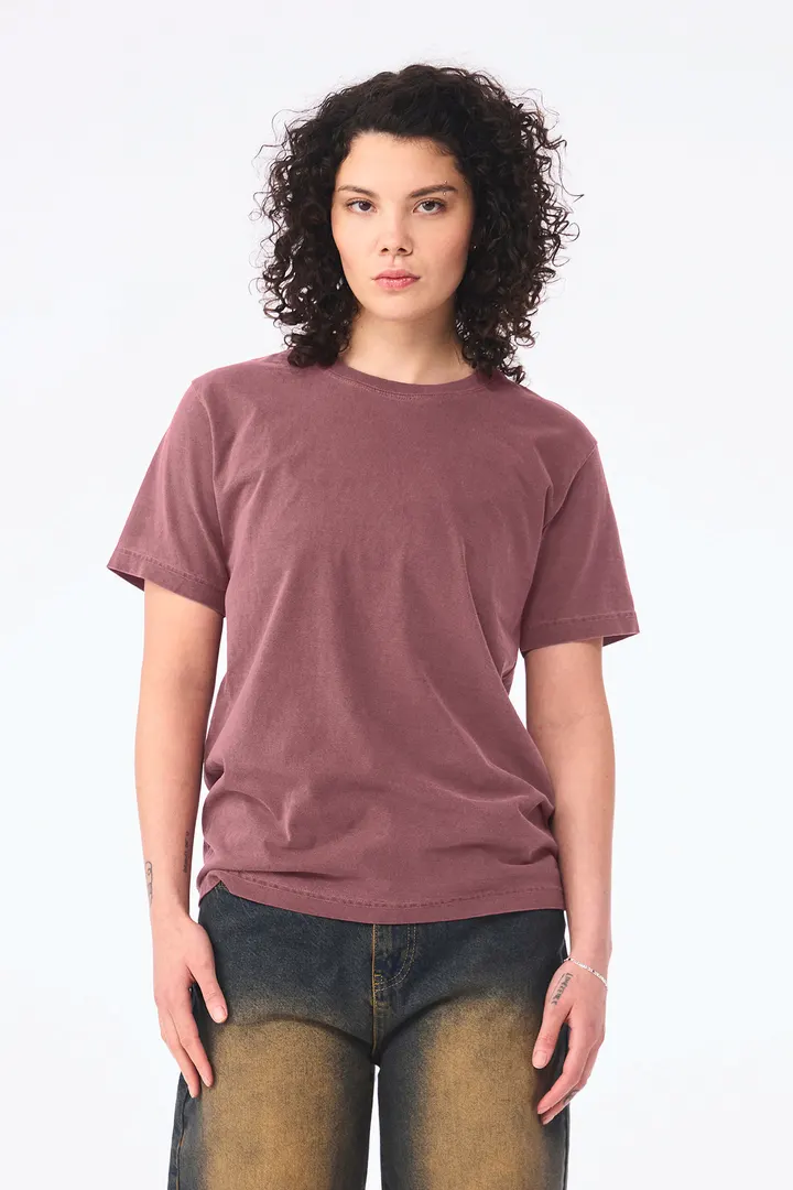T-shirt délavé épais unisexe 5
