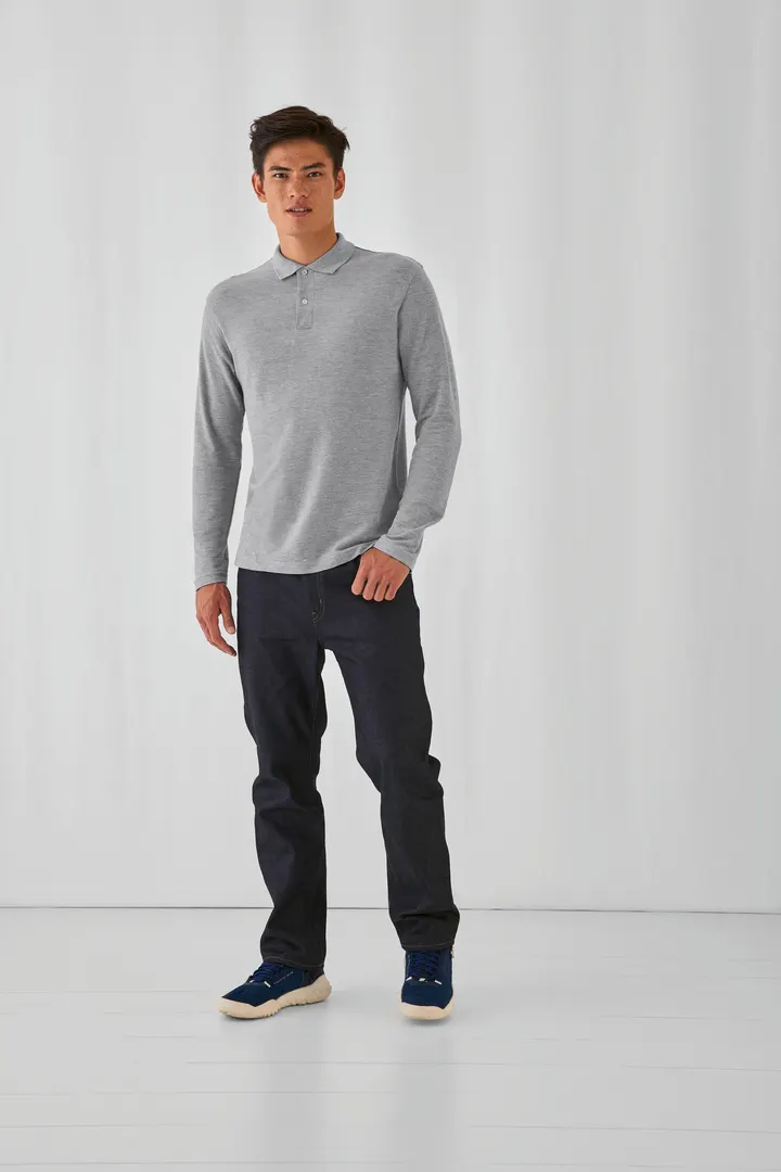 ID.001 Men's long-sleeved polo shirt 4