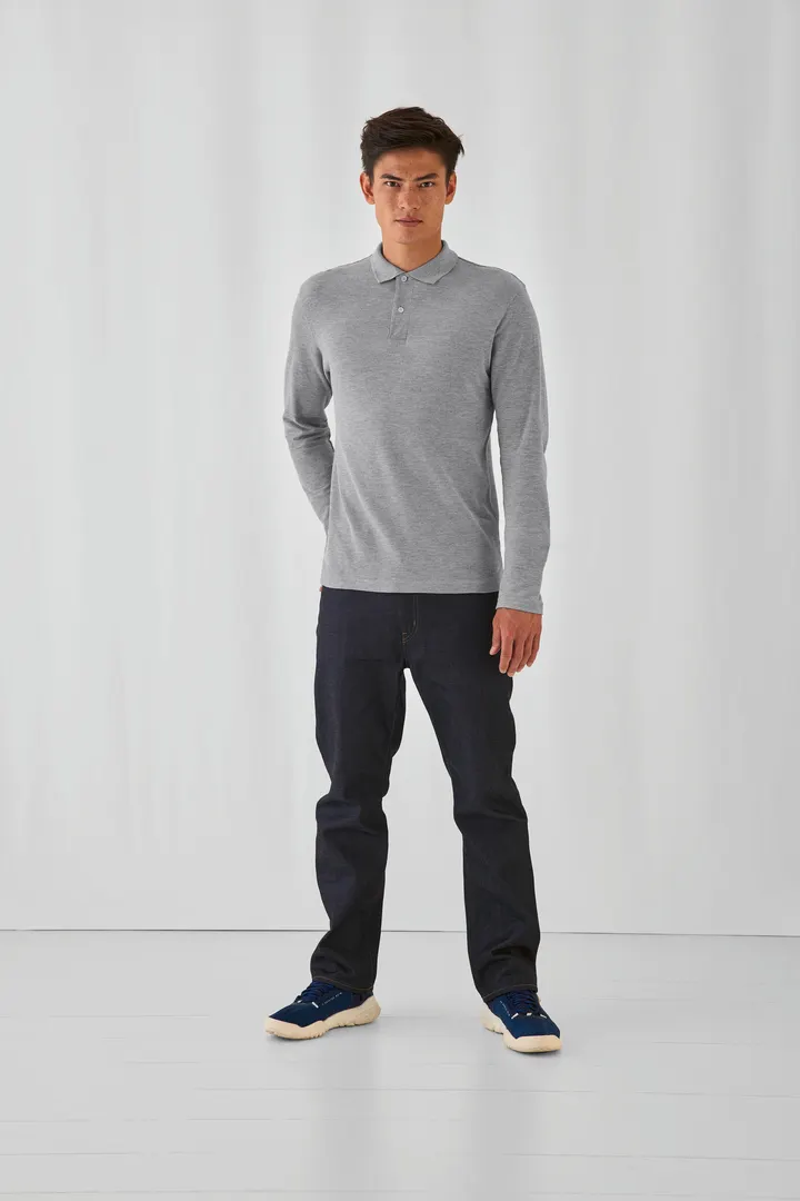 ID.001 Men's long-sleeved polo shirt 2