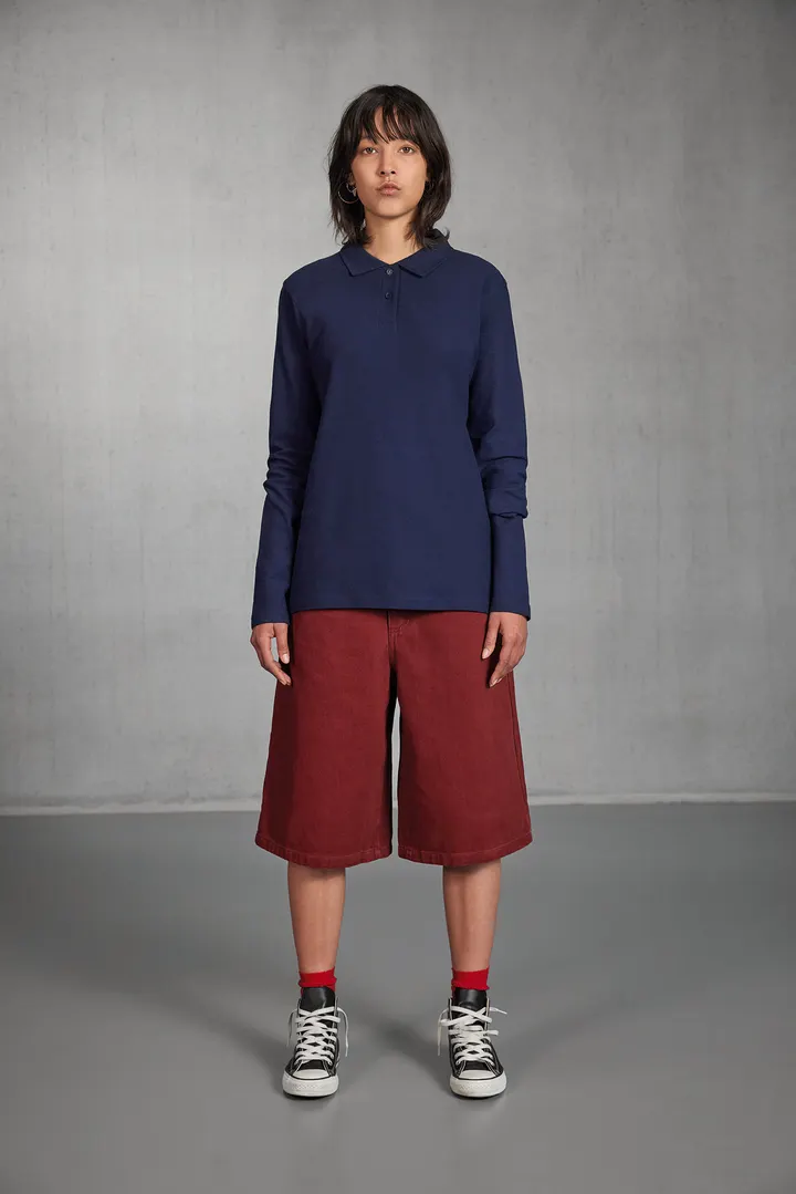 ID.001 Ladies' long-sleeved polo shirt