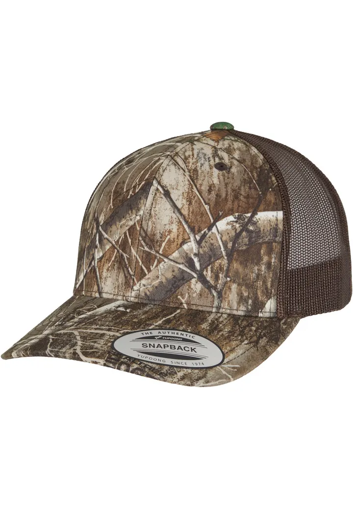 Retro Trucker Cap Camouflage Baum 1