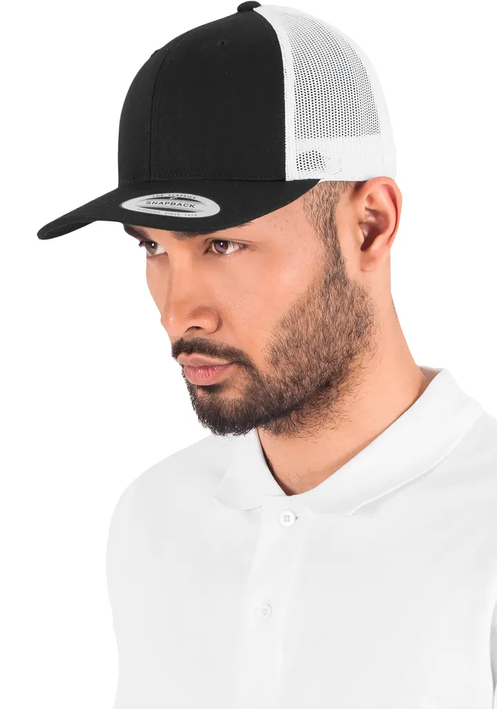 Casquette retro trucker bicolore 2