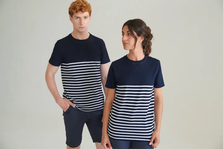 Breton t-shirt, kurzärmelig 2