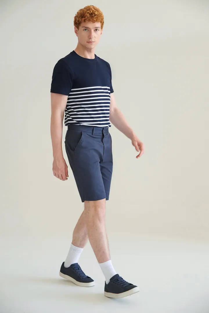 Herren Stretch Chino-Shorts 1