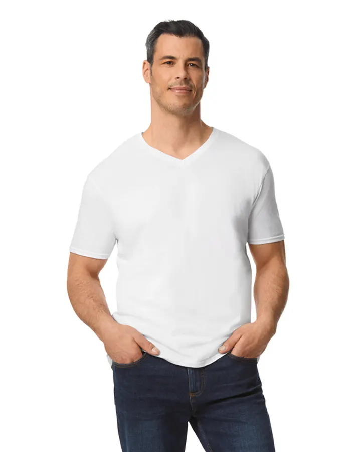 T-shirt homme col v Softstyle 10