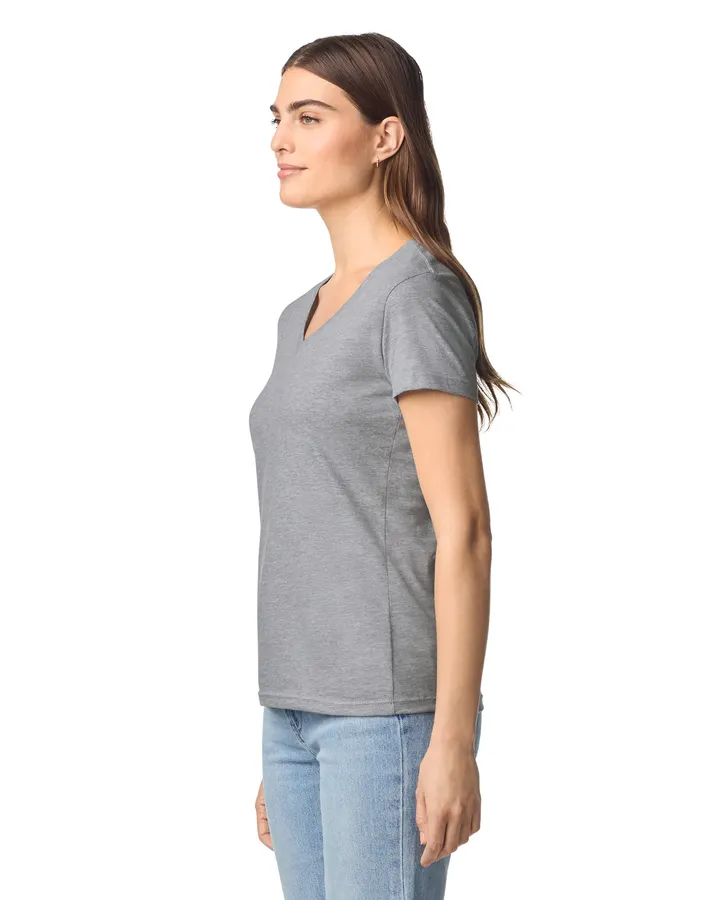 T-shirt femme col v Softstyle 3
