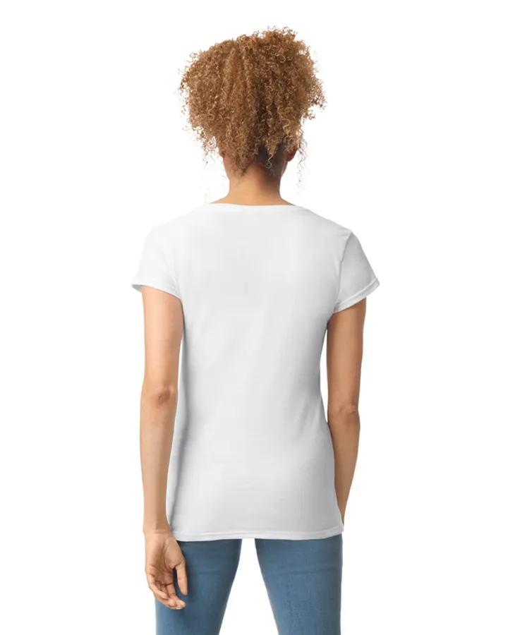 T-shirt femme col v Softstyle 9