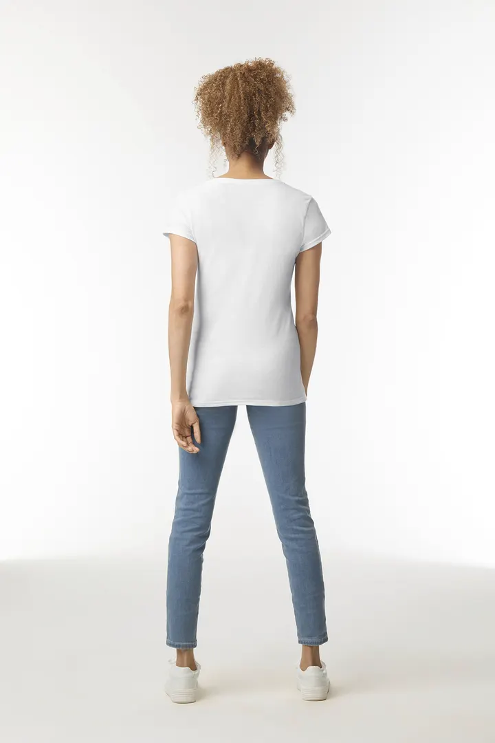 T-shirt femme col v Softstyle 13