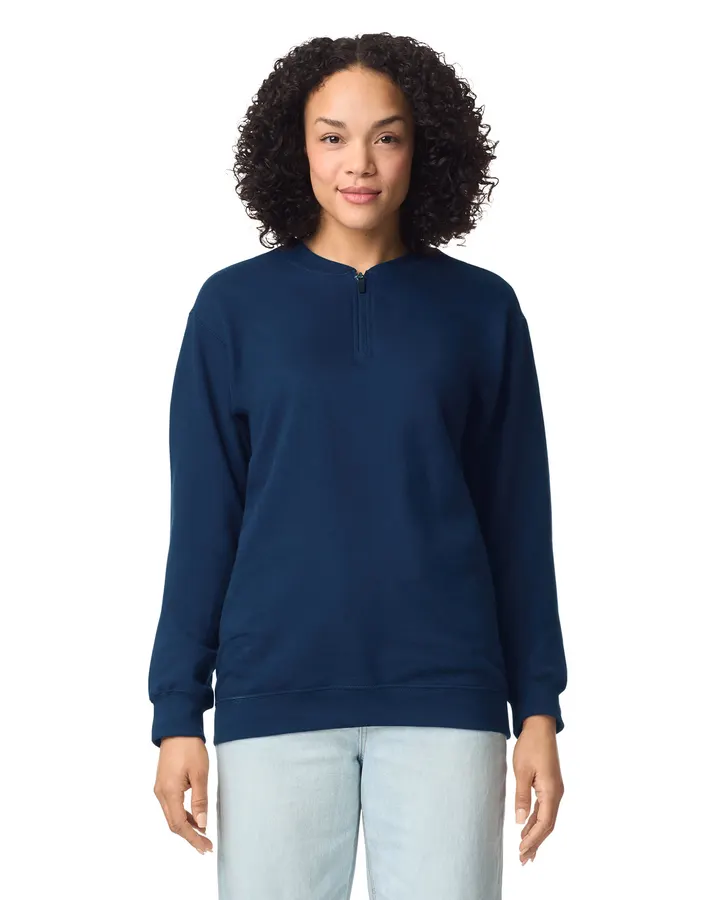 Sweatshirt aus Molton 1/4 Reißverschluss 2