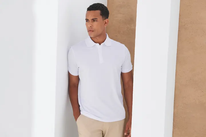 Polo homme polyester recyclé 2