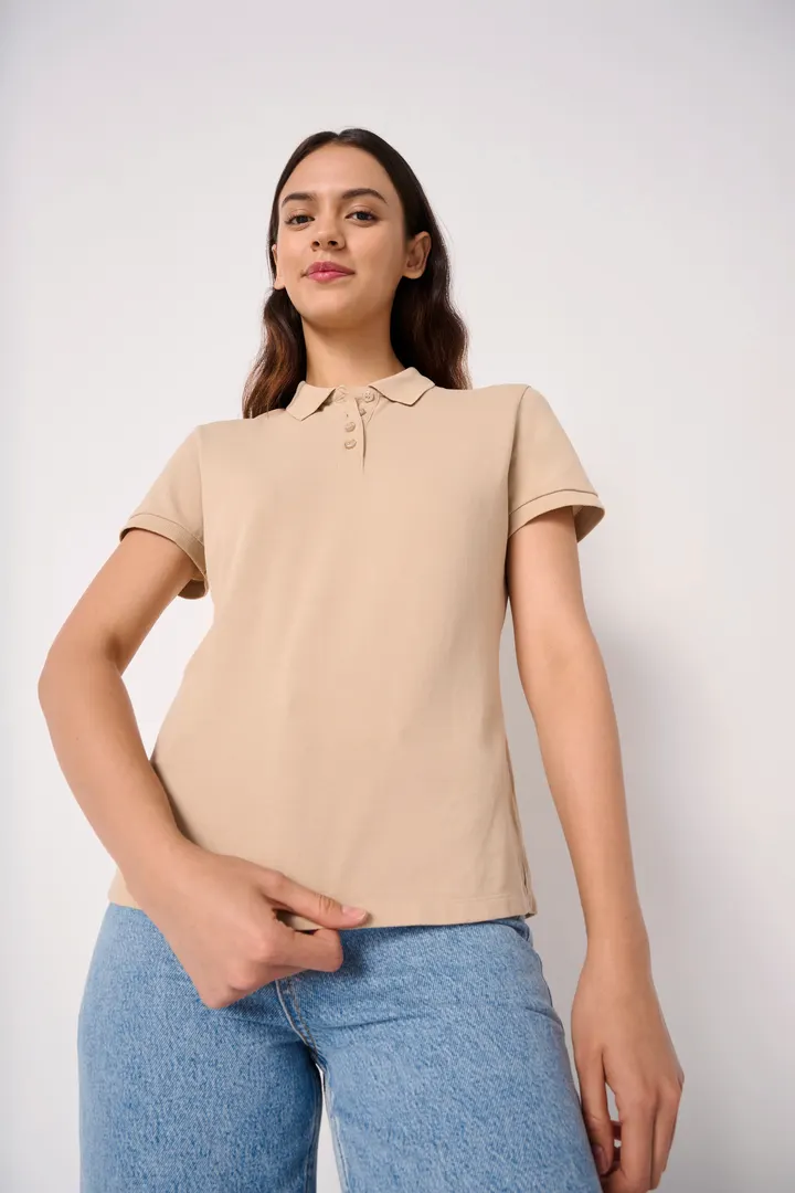 Damen Piqué-Poloshirt 5