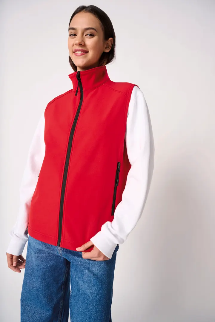 Bodywarmer softshell 2 couches unisexe 4