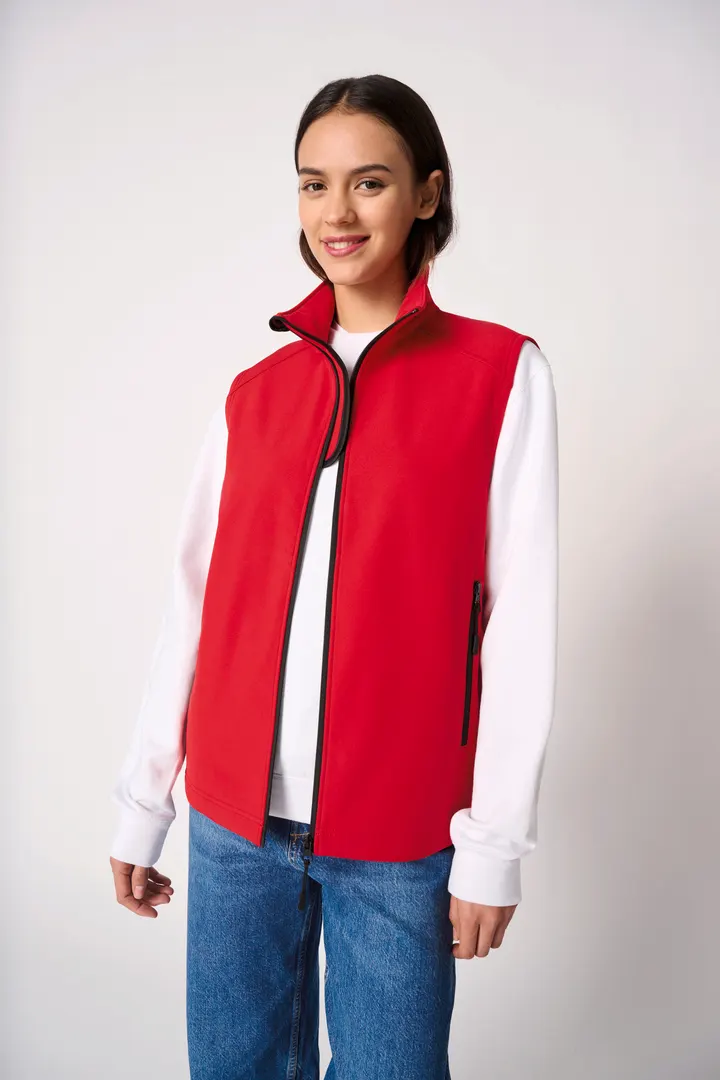Bodywarmer softshell 2 couches unisexe 5