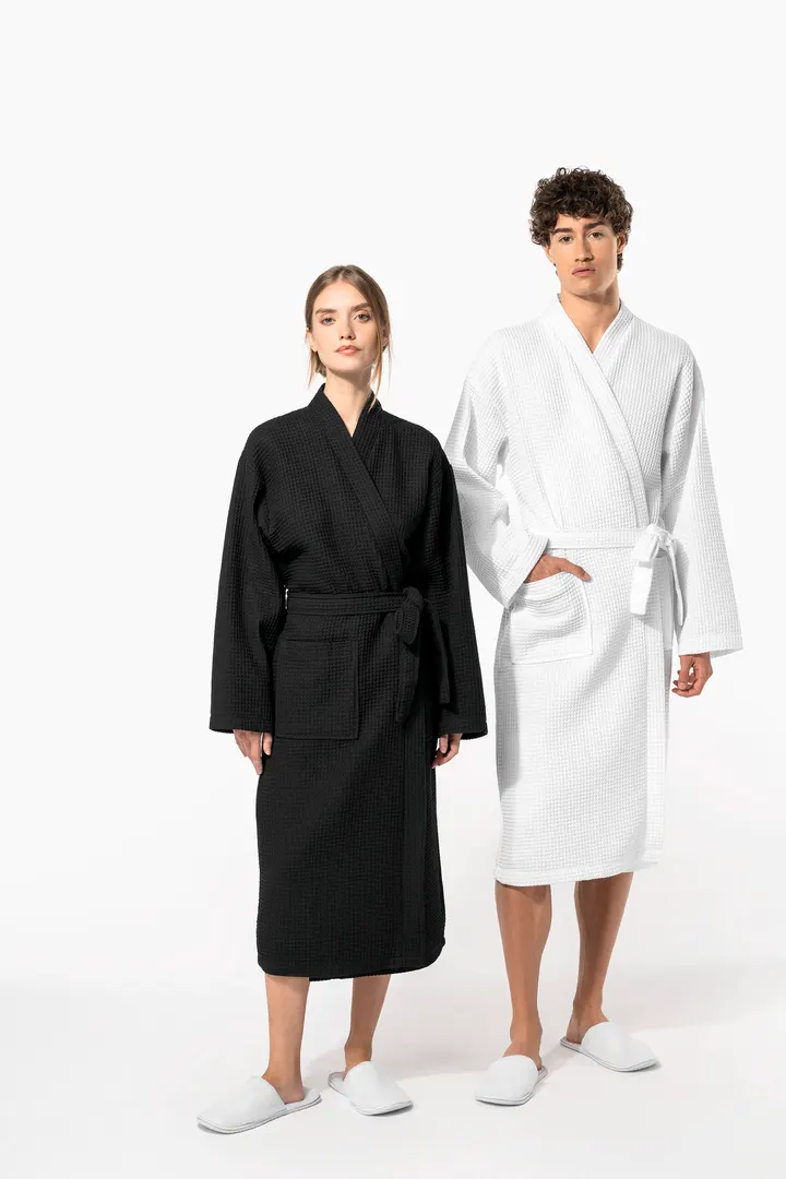 Peignoir kimono nid d'abeille 12