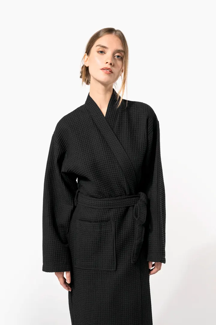Peignoir kimono nid d'abeille 14