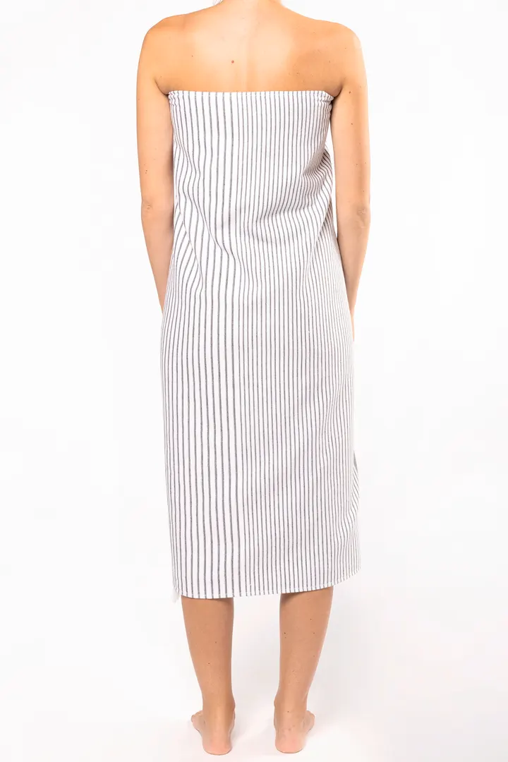 Fouta rayée avec franges 4