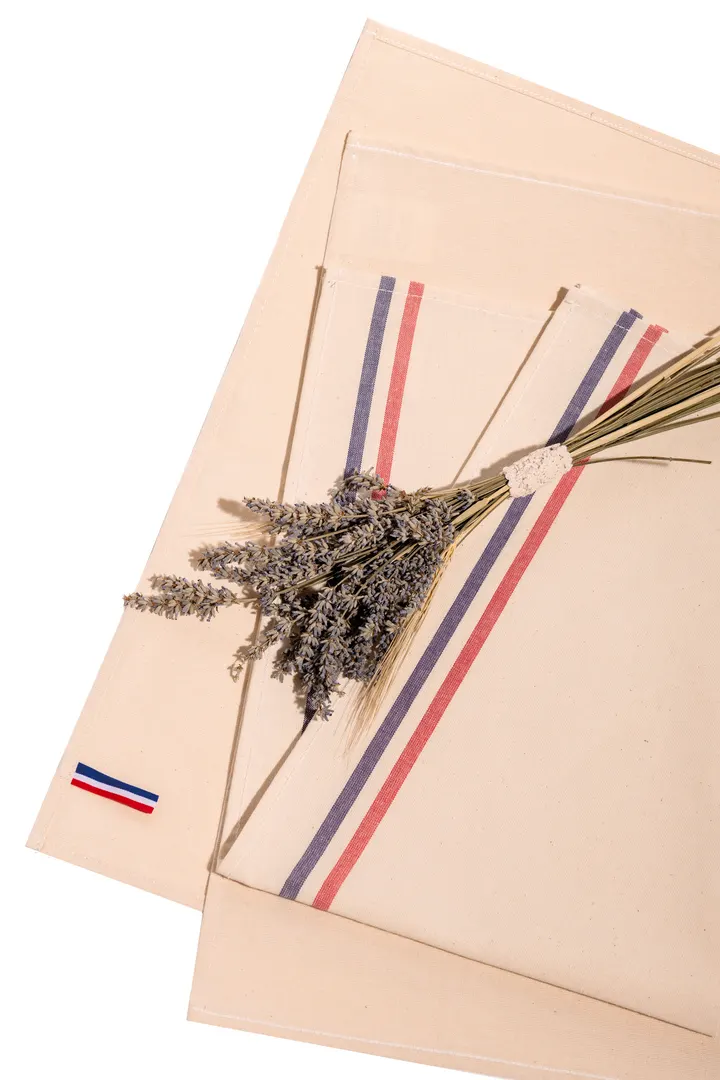 Spültuch, zwei Streifen „Origine France garantie“ 1