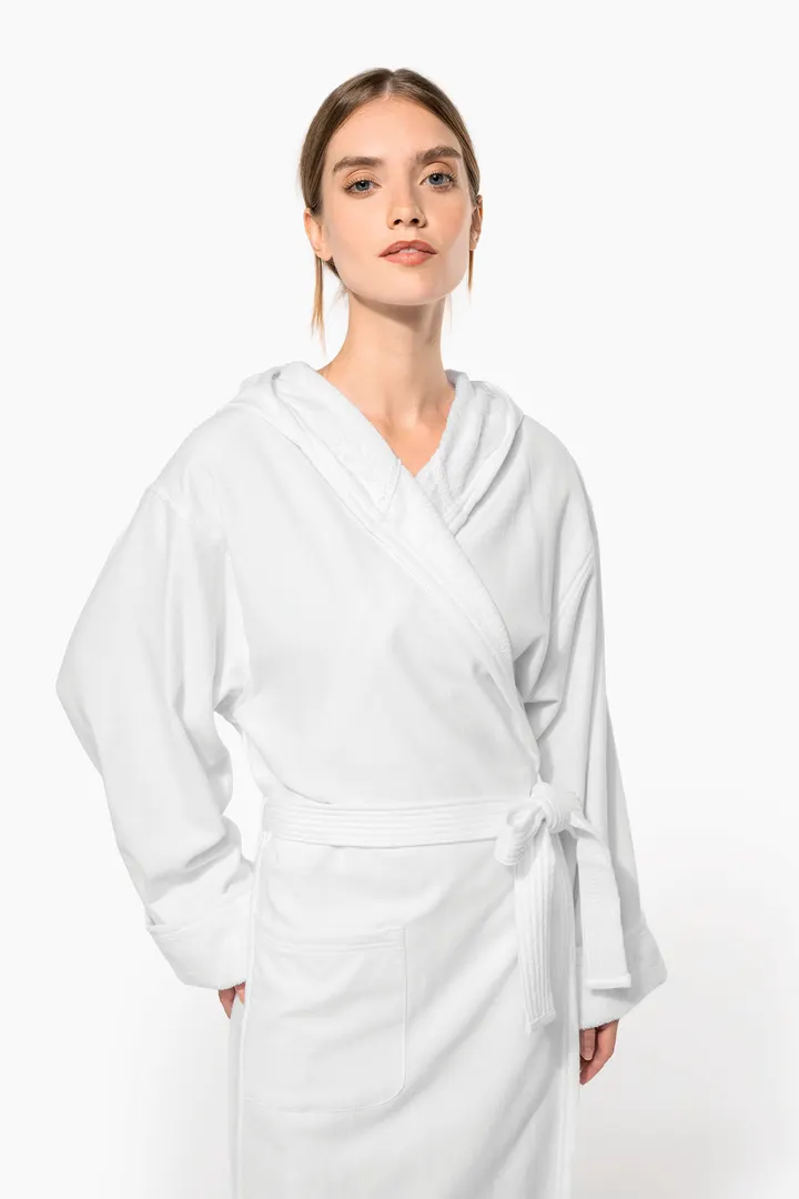 Bademantel mit Kapuze Bio 22