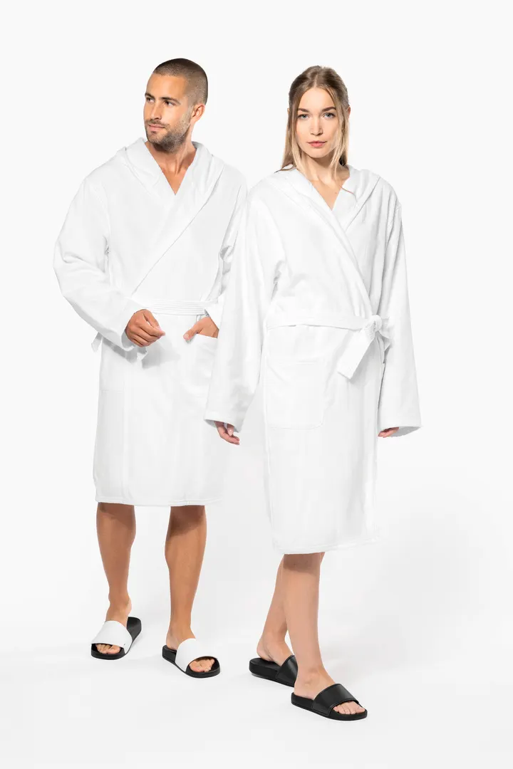 Bademantel mit Kapuze Bio 8