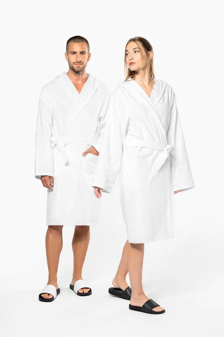 Bademantel mit Kapuze Bio 10