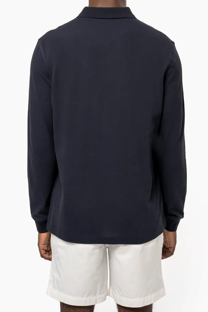 Polo piqué manches longues Bio180 homme 3