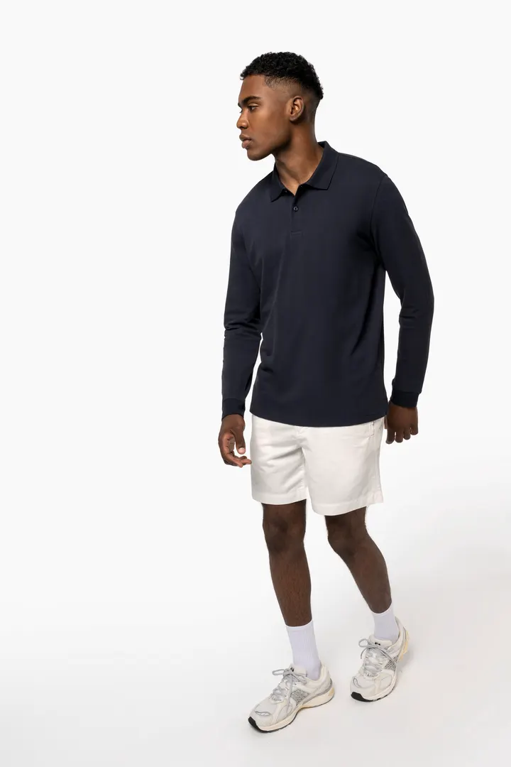 Polo piqué manches longues Bio180 homme 5