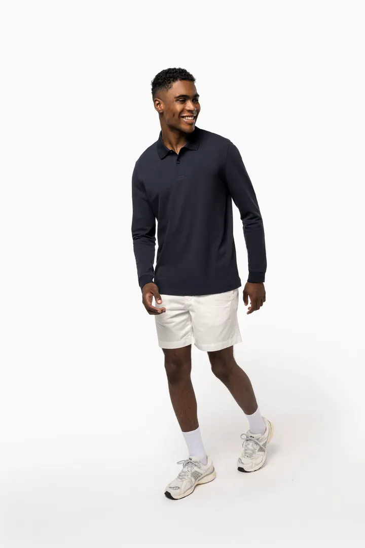 Polo piqué manches longues Bio180 homme 6