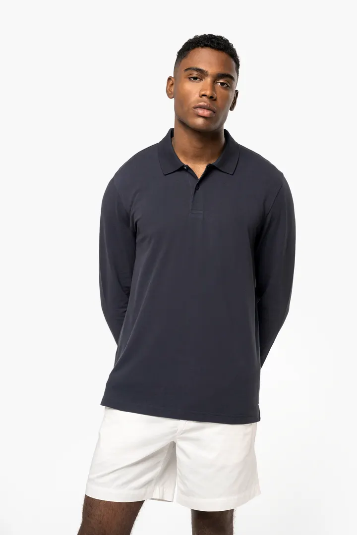 Polo piqué manches longues Bio180 homme 10
