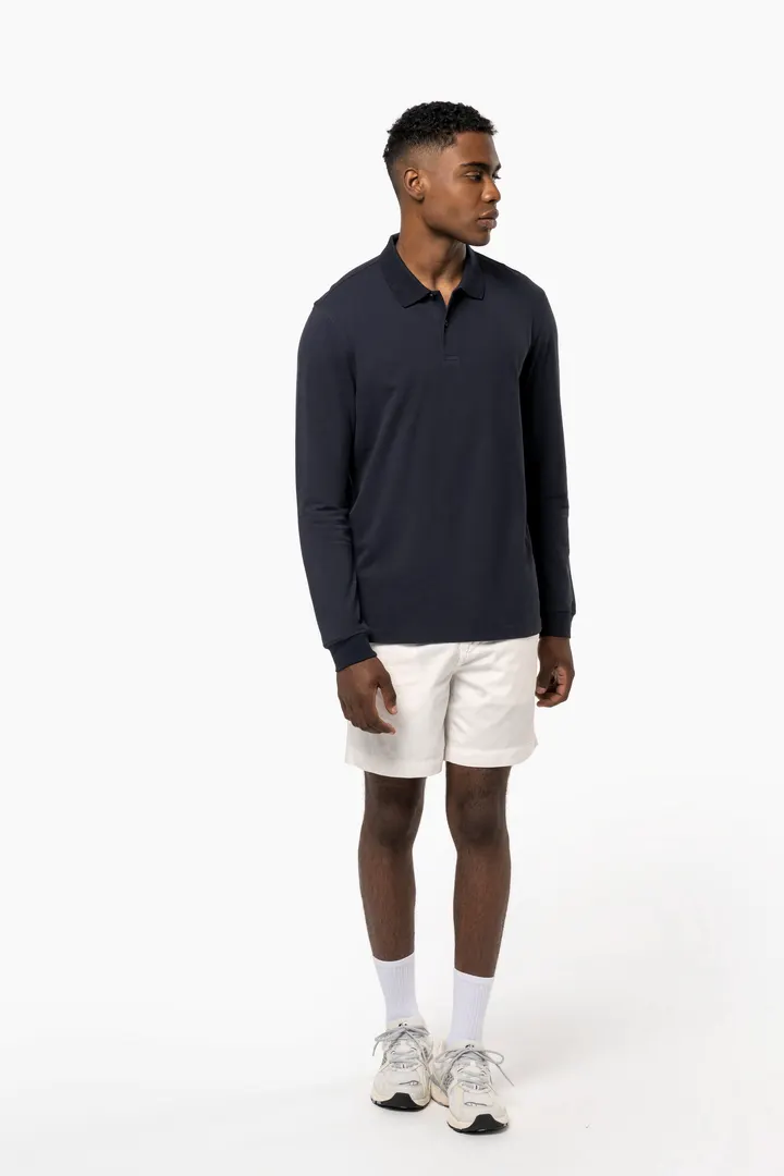 Polo piqué manches longues Bio180 homme 2