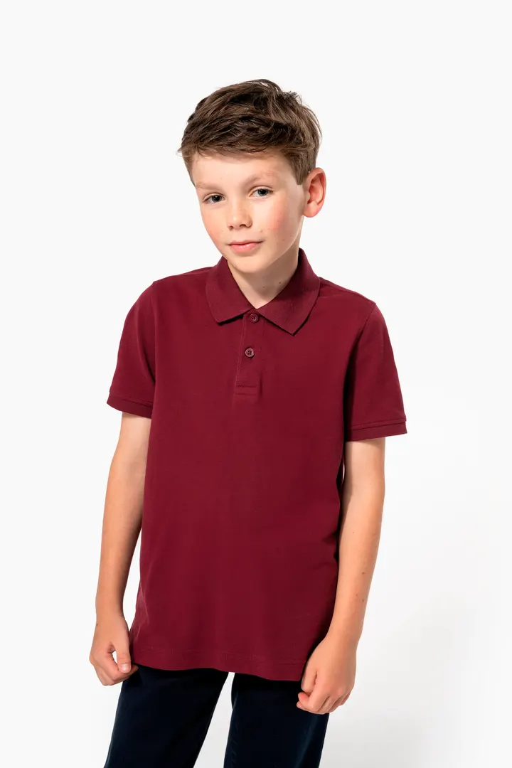 Piquépolohemd Bio180 Kind 14