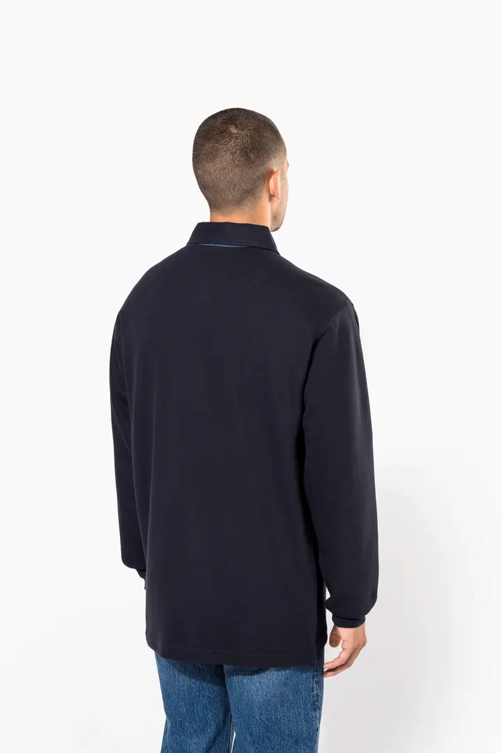 French rib > langarm-poloshirt 4