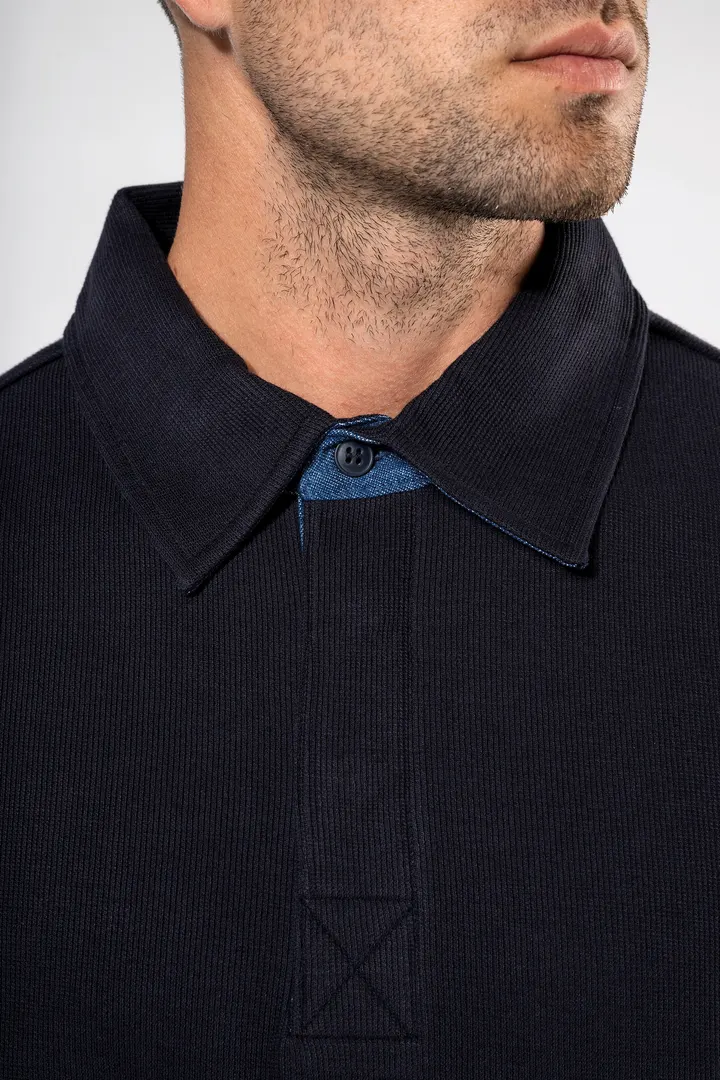 French rib > langarm-poloshirt 9