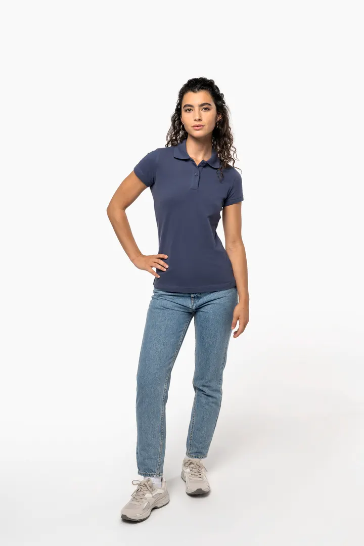 Kurzarm-Polohemd für Damen. Aus Baumwollpiqué 4