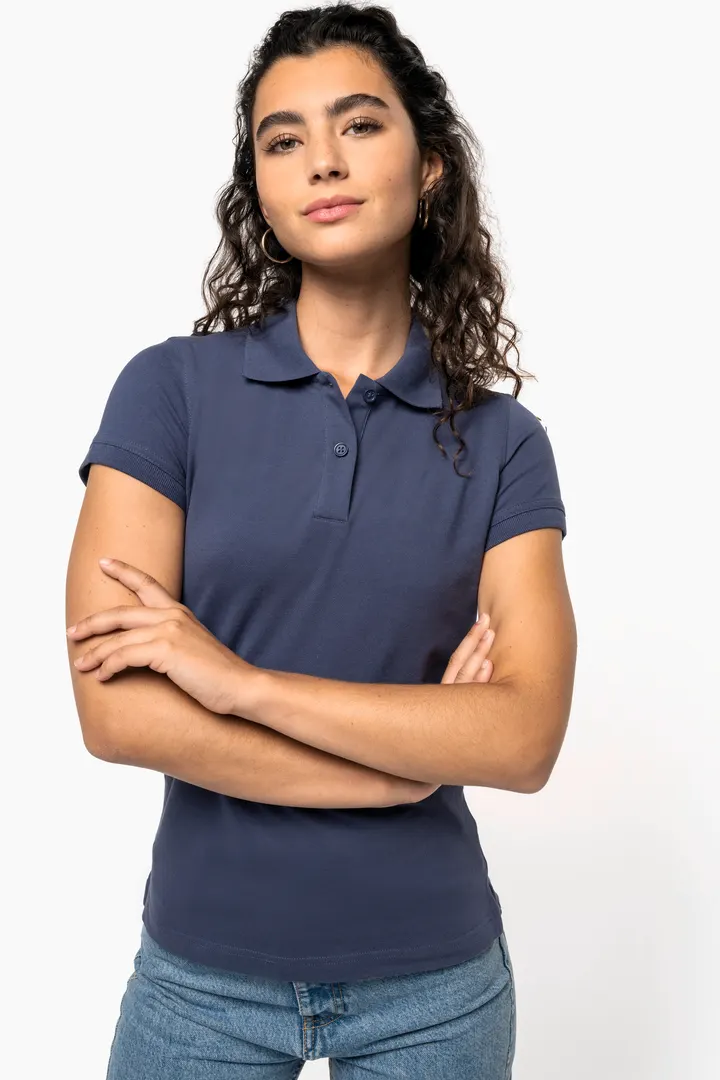 Kurzarm-Polohemd für Damen. Aus Baumwollpiqué 5