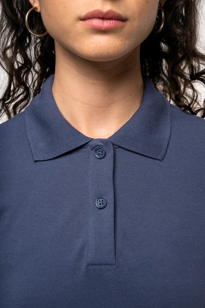Kurzarm-Polohemd für Damen. Aus Baumwollpiqué 8