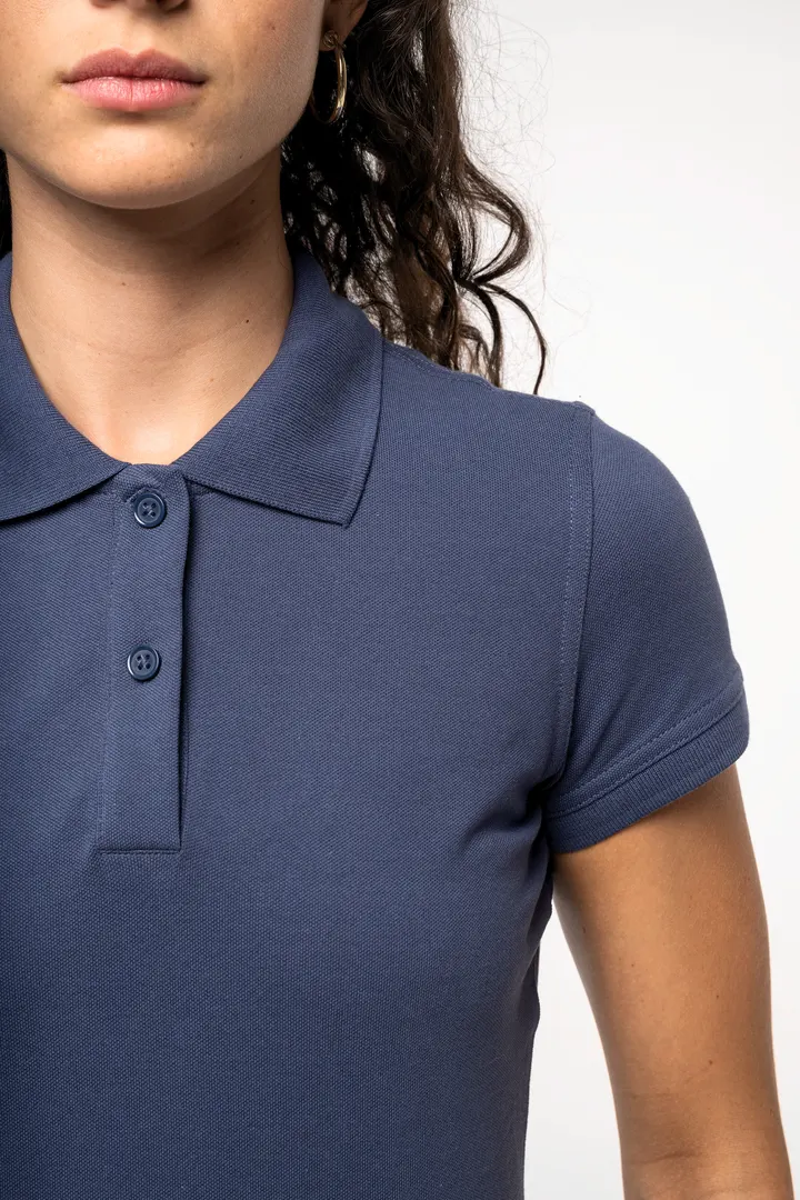 Kurzarm-Polohemd für Damen. Aus Baumwollpiqué 9