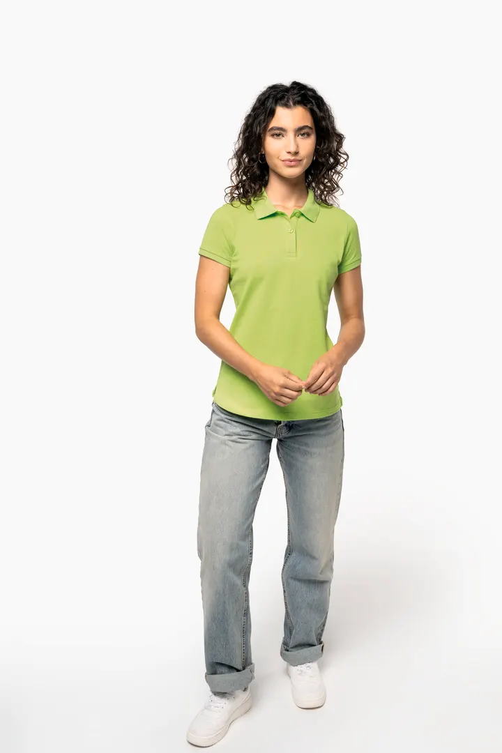 Damen Poloshirt aus Baumwollpiqué 2