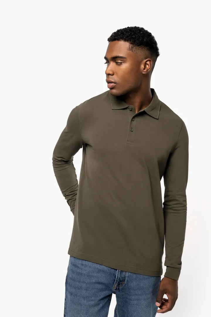 Herren Langarm Poloshirt 6
