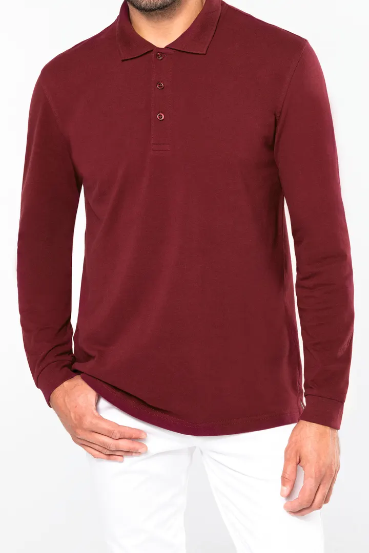 Herren Langarm Poloshirt 9