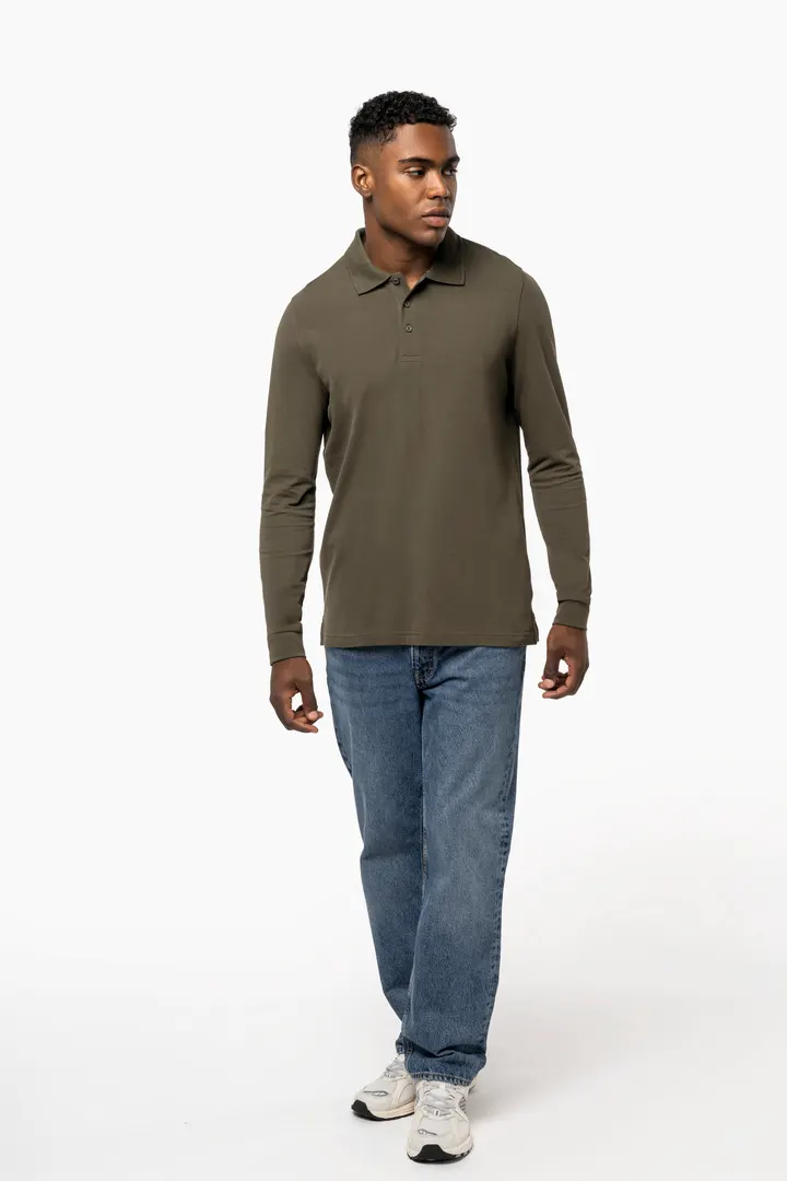 Herren Langarm Poloshirt 2