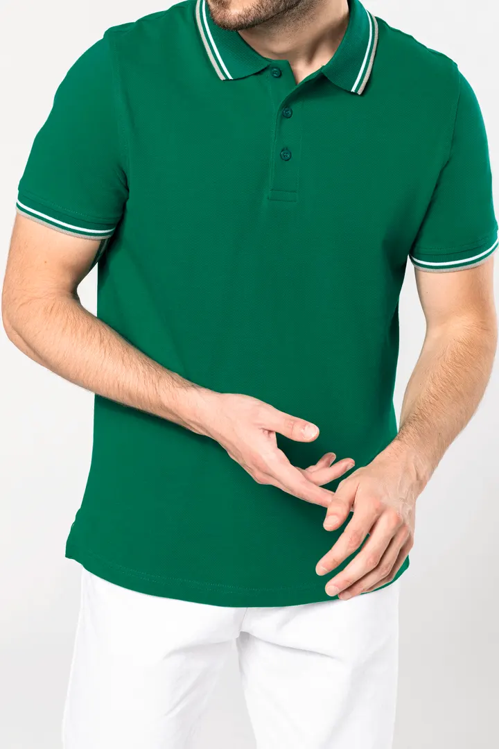Polo maille piquée manches courtes homme 15