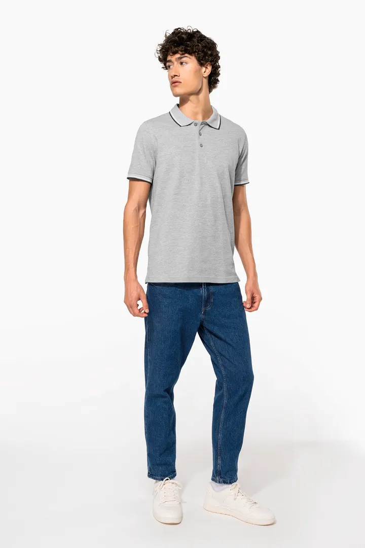 Polo maille piquée manches courtes homme 2