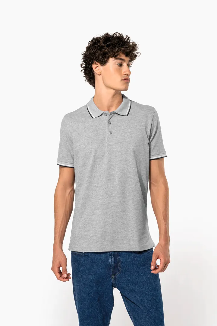 Polo maille piquée manches courtes homme 3