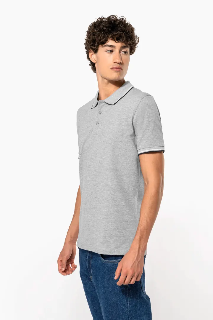 Polo maille piquée manches courtes homme 4
